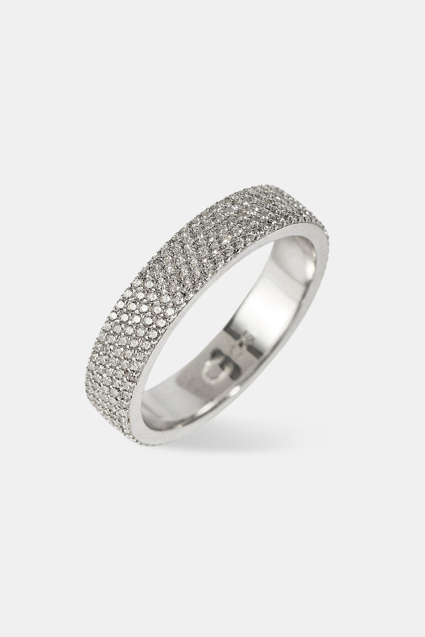 5 Row Tennis Ring - 6mm - White