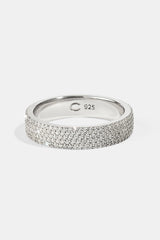 5 Row Tennis Ring - 6mm - White