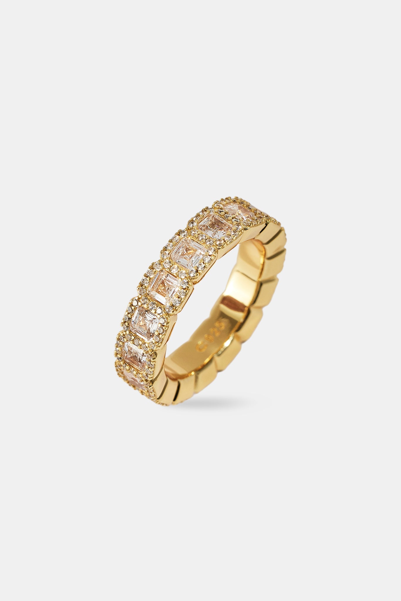 Iced Baguette Tennis Ring - 6mm