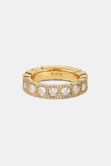 Iced Baguette Tennis Ring - 6mm