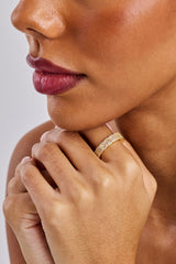 Iced Baguette Tennis Ring - 6mm