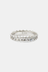 Iced Oval Tennis Ring - 5mm