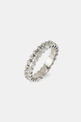 Iced Oval Tennis Ring - 5mm