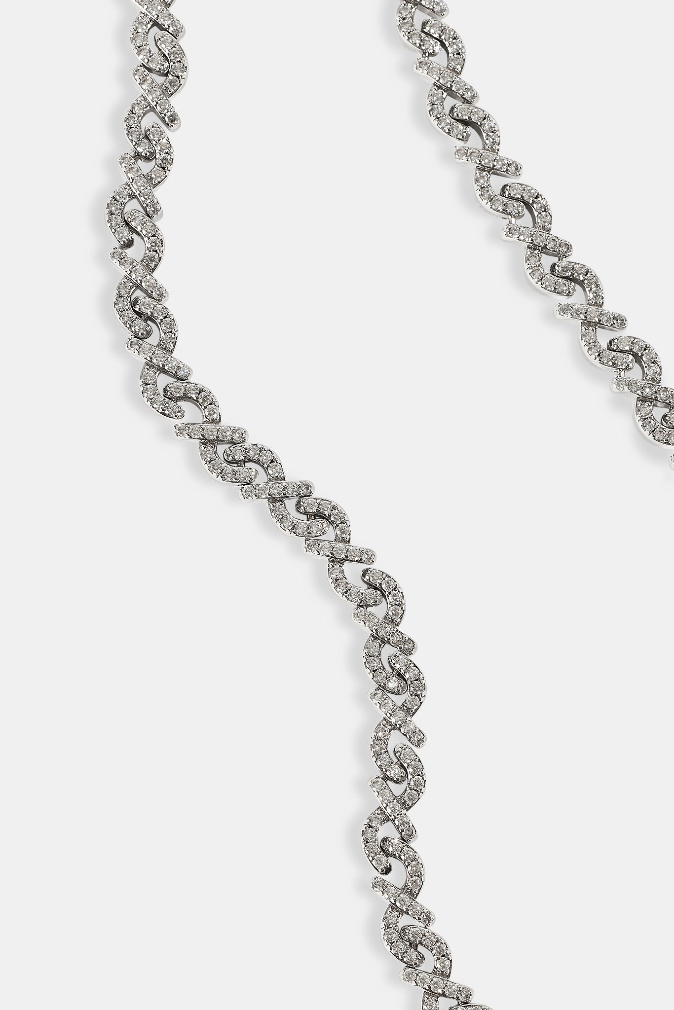 Iced Scattered Stone Chain - 6mm