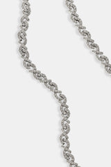 Iced Scattered Stone Chain - 6mm