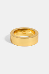 Polished Band Ring - 8mm - Gold
