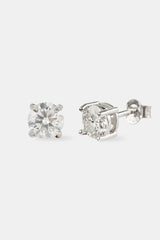 Moissanite 6mm 925 Stud Earrings