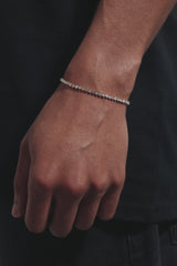 Micro Tennis Bracelet - 2.5mm - White