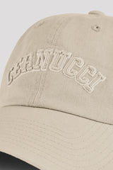 Womens Embroidered Cap - Washed Stone