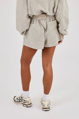 Check Twill Short - Off White