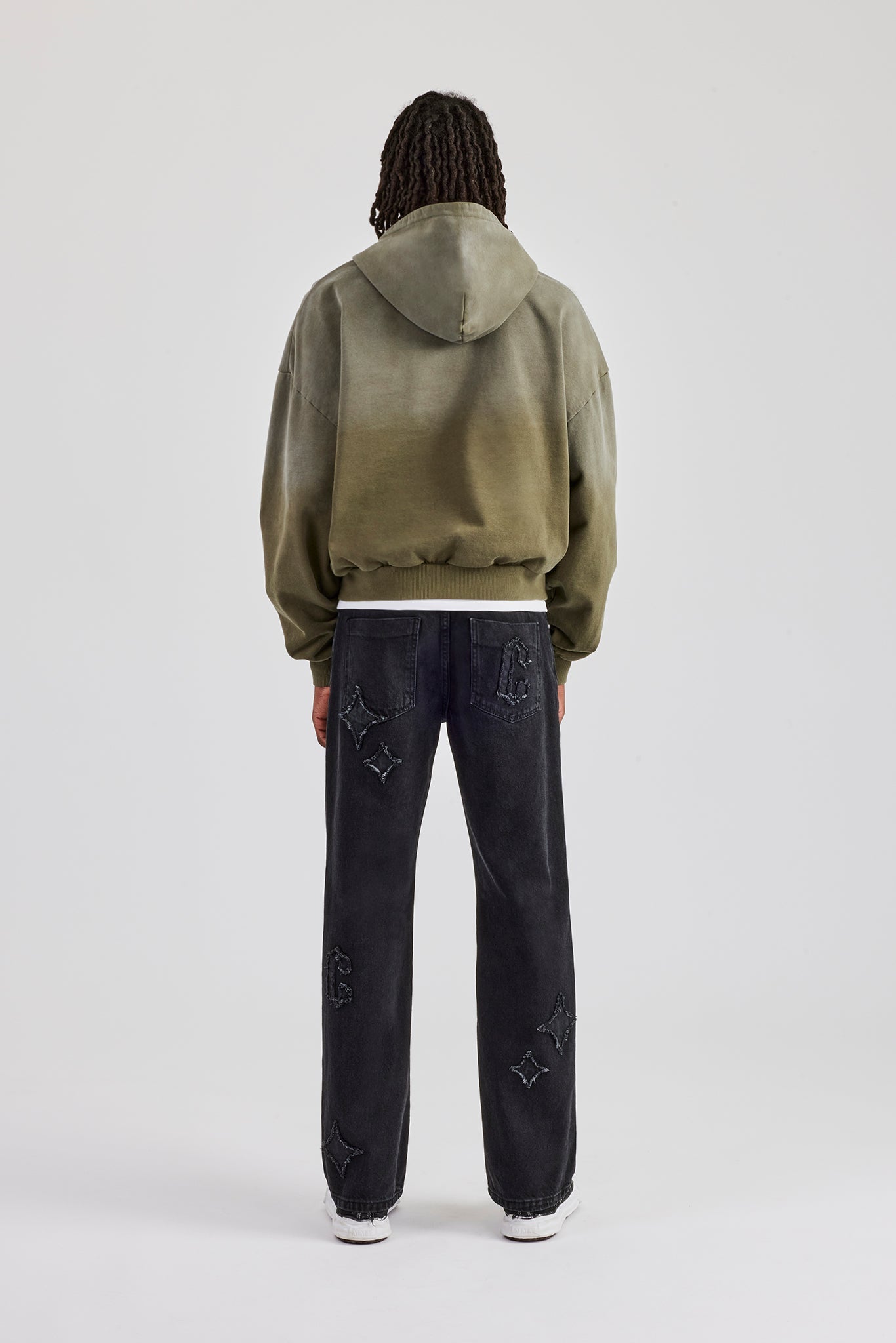 Washed Boxy Hoodie - Khaki | Mens Hoodies & Sweats | Shop OTH