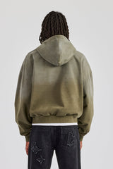 Washed Boxy Hoodie - Khaki