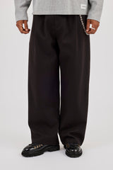 Wide Leg Tailored Trouser - Black