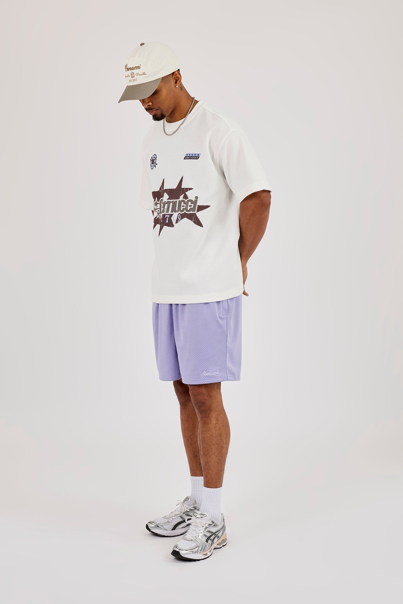 Relaxed Mesh Logo Short - Purple