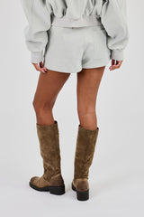 Suede Micro Short - Light Blue
