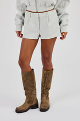 Suede Micro Short - Light Blue