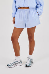 Stripe Nylon Short - Light Blue