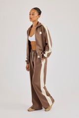 Single Taping Regular Tracksuit - Taupe