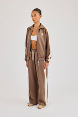 Single Taping Regular Tracksuit - Taupe