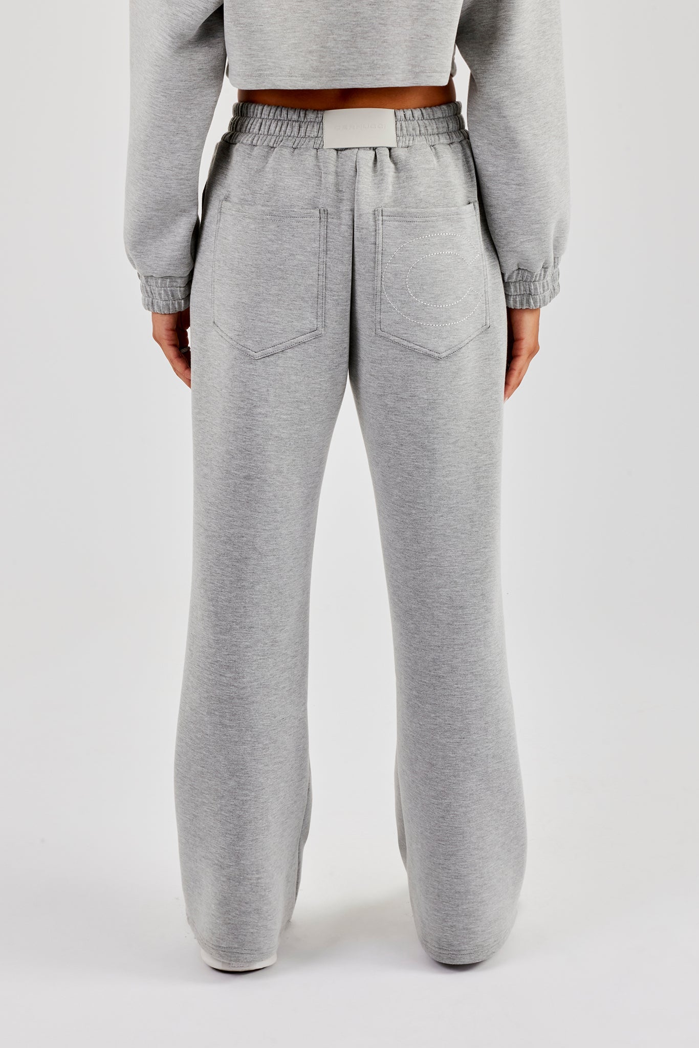 Scuba Wide Leg Jogger - Grey