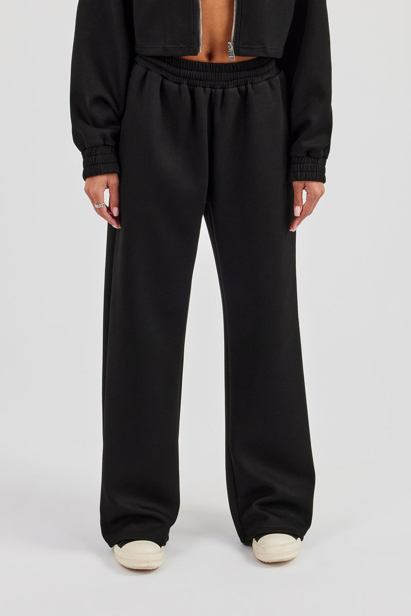 Scuba Wide Leg Jogger - Black