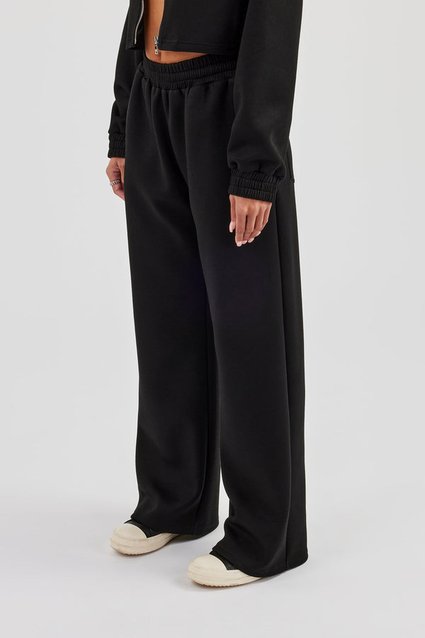 Scuba Wide Leg Jogger - Black