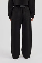Scuba Wide Leg Jogger - Black