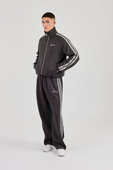 Taping Track Jacket & Relaxed Track Pant - Charcoal