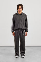 Taping Track Jacket & Relaxed Track Pant - Charcoal