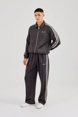 Taping Track Jacket & Relaxed Track Pant - Charcoal