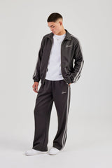 Relaxed Taping Track Pant - Charcoal