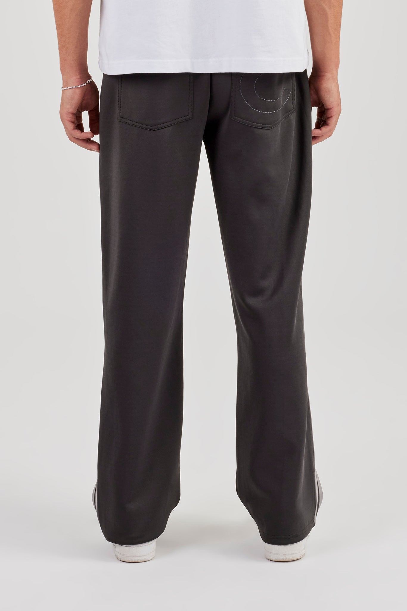 Relaxed Taping Track Pant - Charcoal