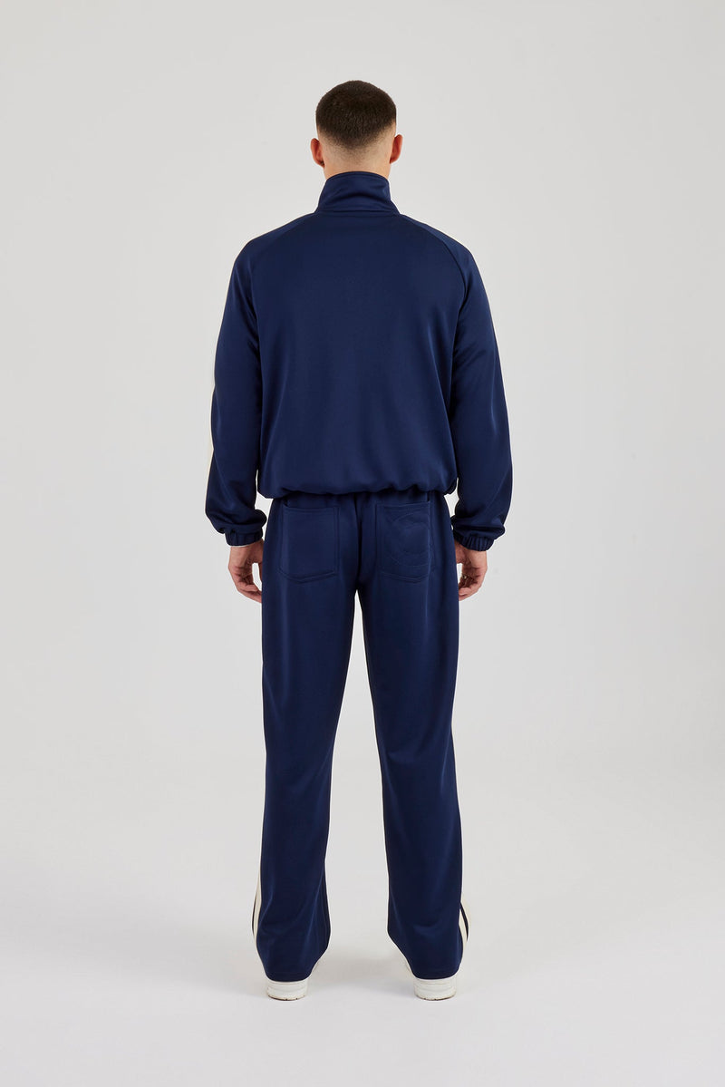 Taping Track Jacket & Relaxed Track Pant - Navy Blue