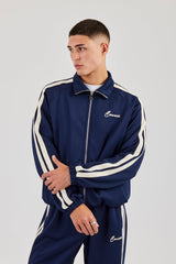 Taping Track Jacket - Navy Blue