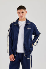 Taping Track Jacket - Navy Blue