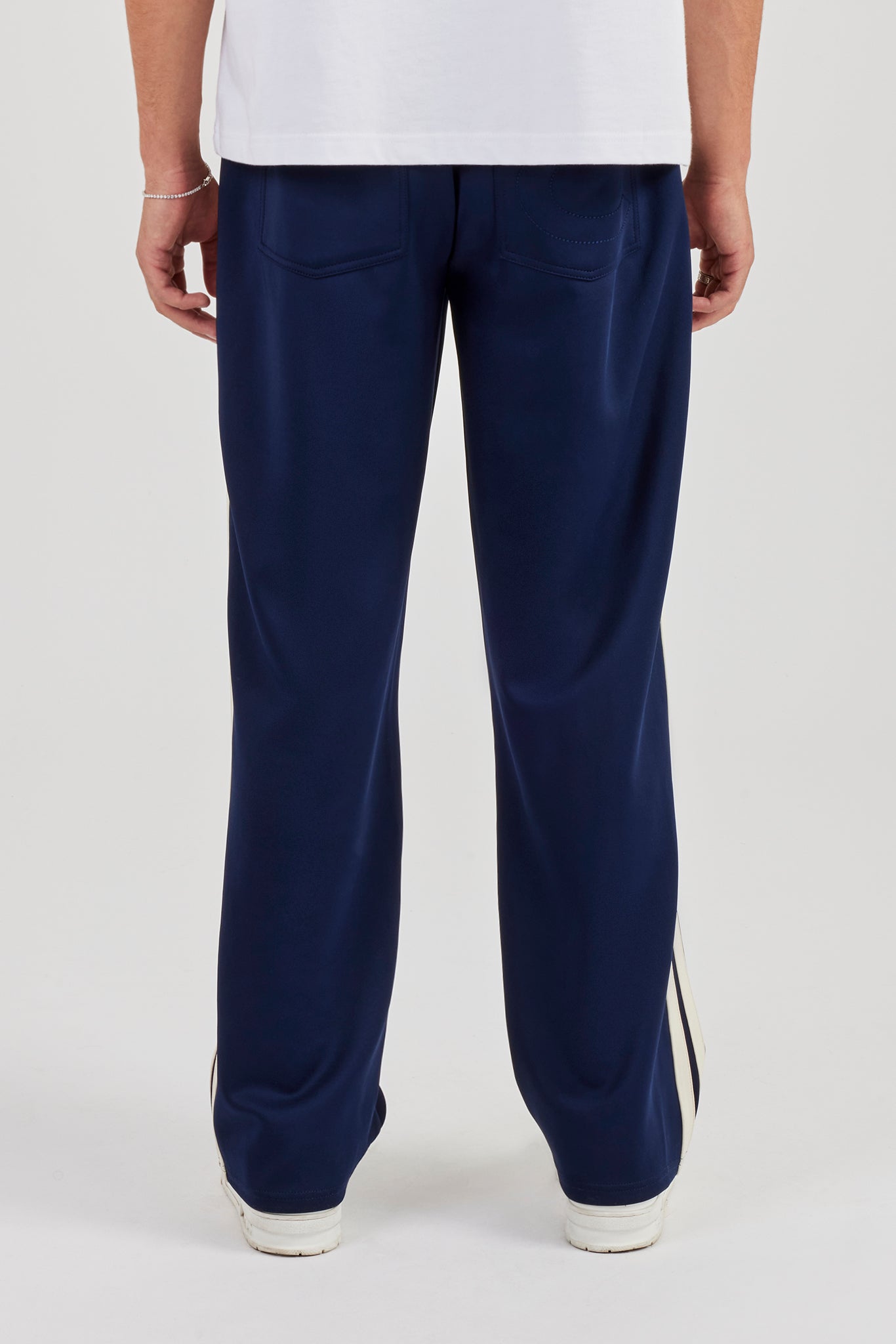 Relaxed Taping Track Pant - Navy