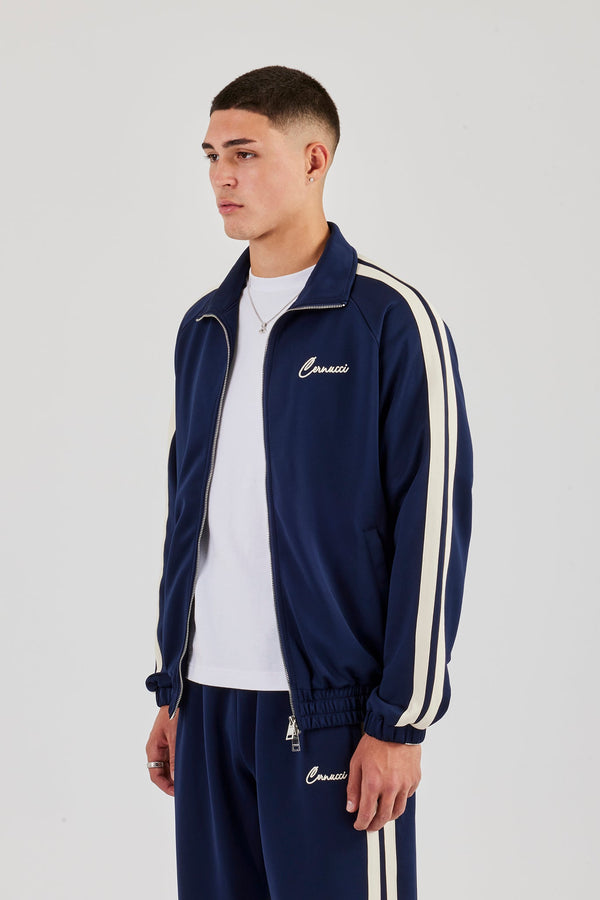 Taping Track Jacket - Navy Blue