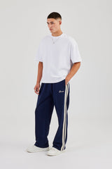 Relaxed Taping Track Pant - Navy