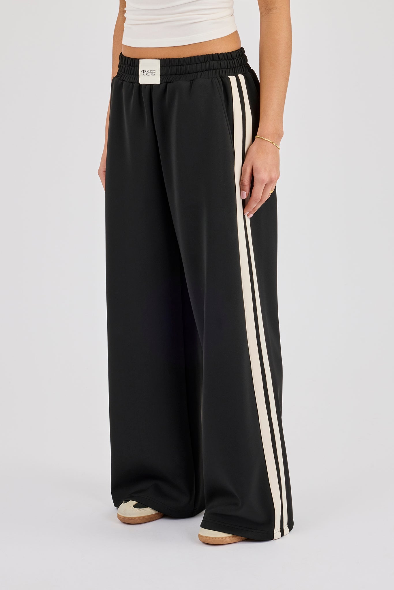 Super Baggy Taping Pant - Black