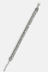 Double Rope & Figaro Bracelet - 5mm - White
