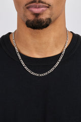 Polished Figaro Chain - 5mm - White