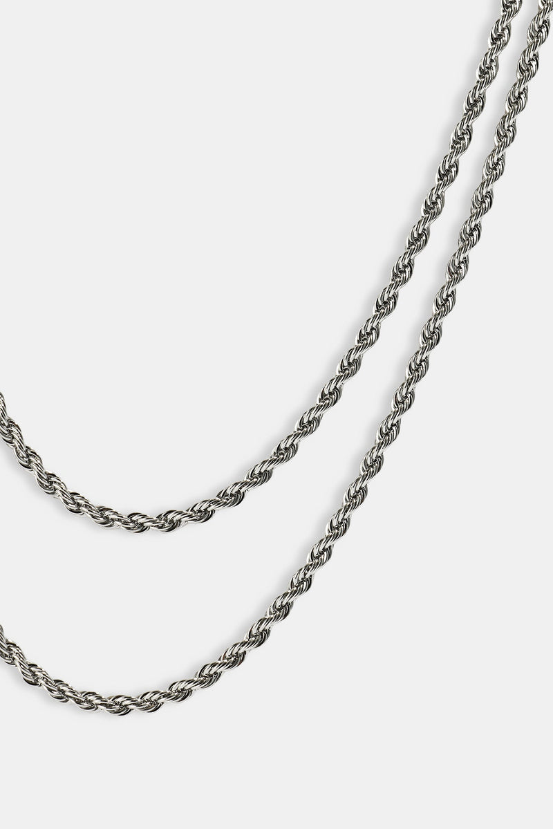 Double Rope Chain - 6mm - White | Mens Chains | Shop Essential Chains ...