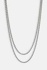 Double Rope Chain - 6mm - White