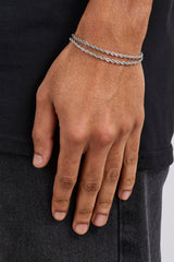 Double Rope Bracelet - 6mm - White