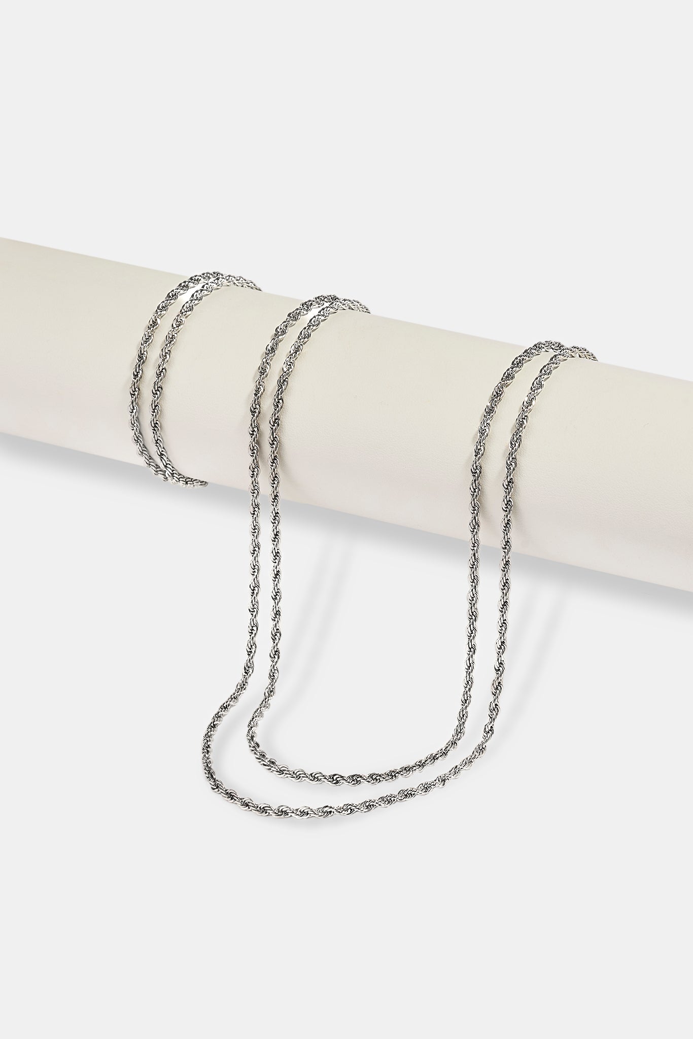 Double Rope Bracelet & Chain - 6mm - White