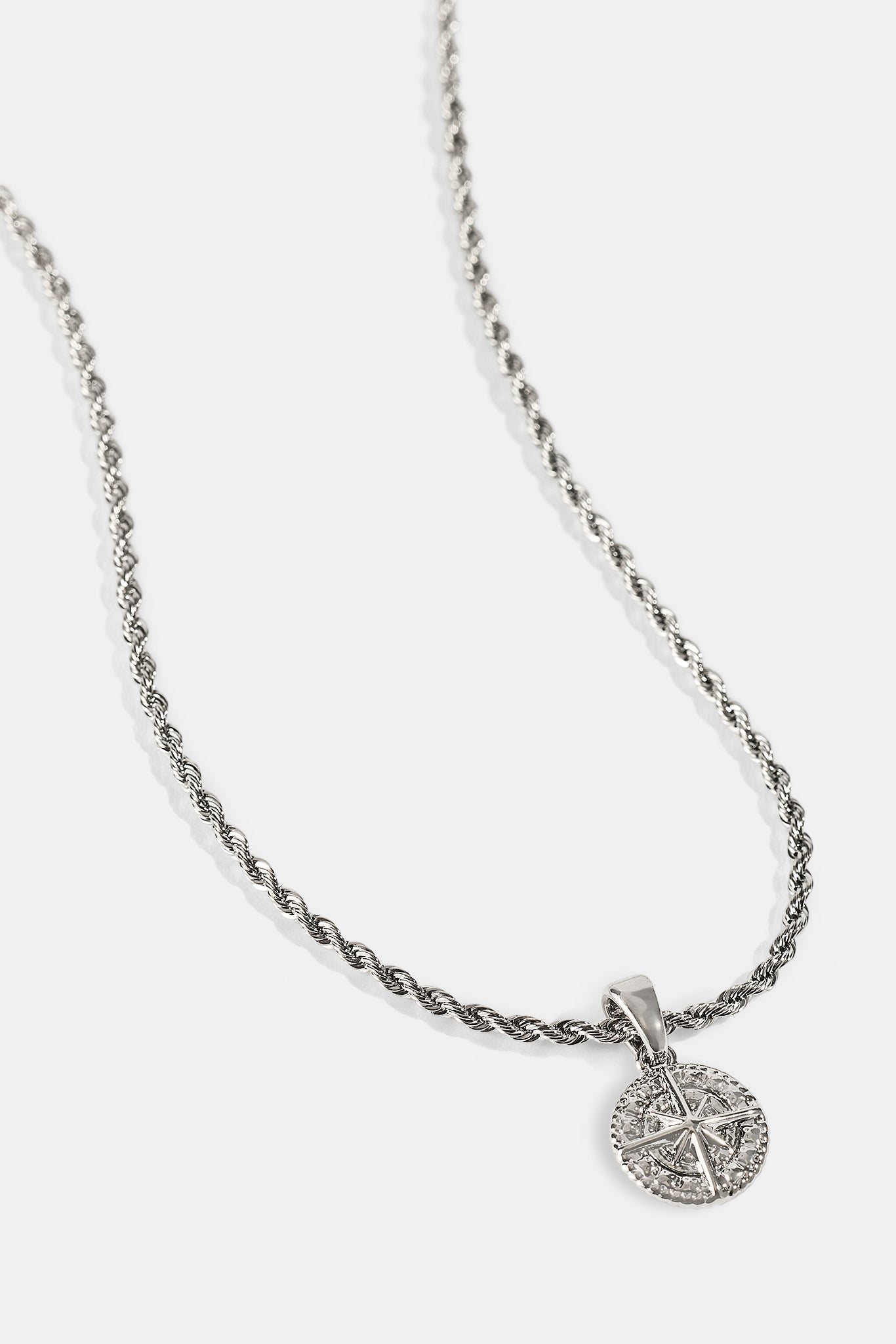 Micro Compass Rope Necklace - 12mm