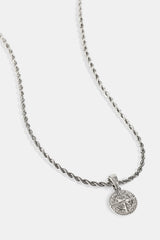 Micro Compass Rope Necklace - 12mm