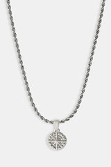 Micro Compass Rope Necklace - 12mm