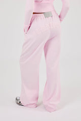 Cernucci Gothic Applique Wide Leg Jogger - Pink