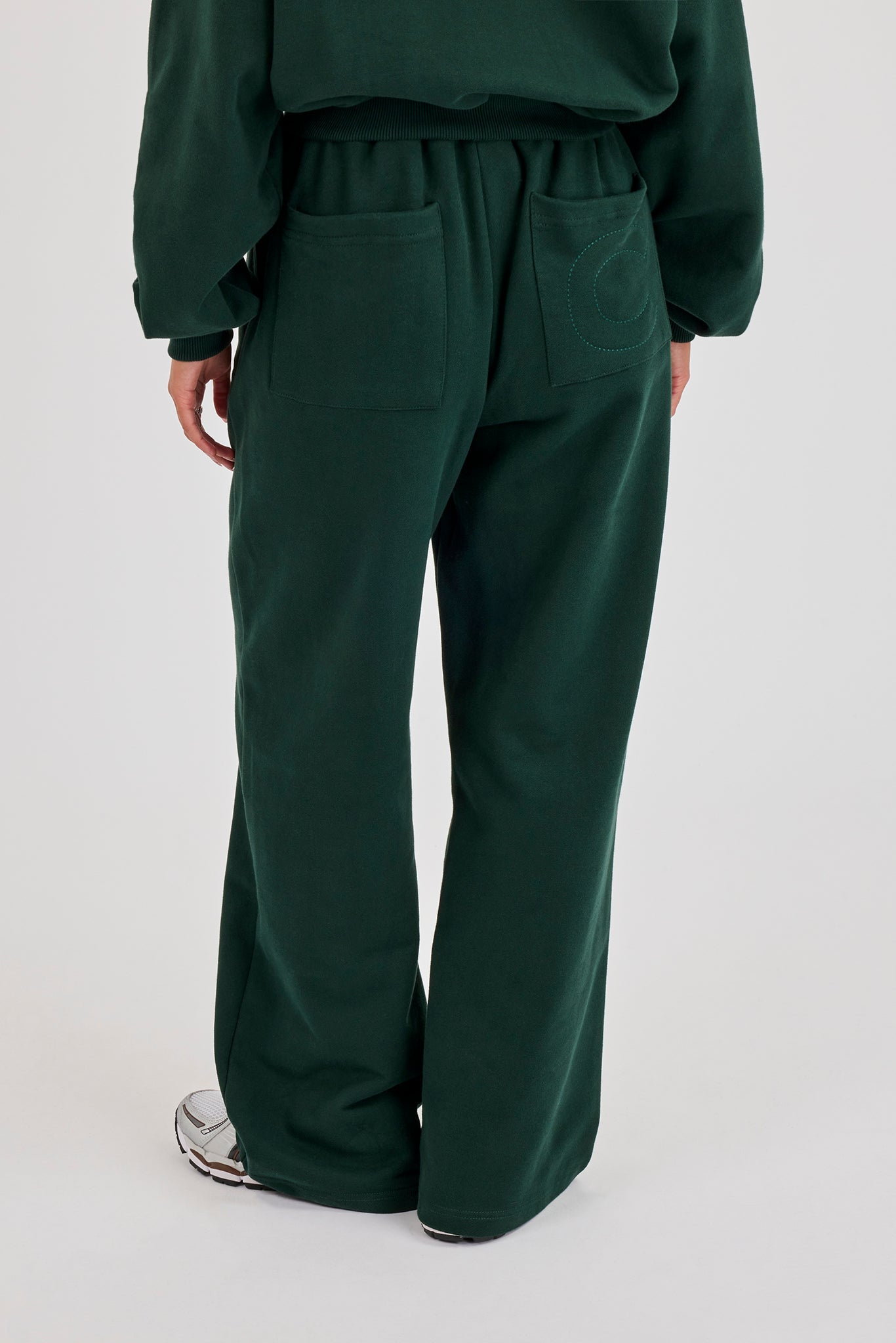 Wide Leg Jogger - Alpine Green
